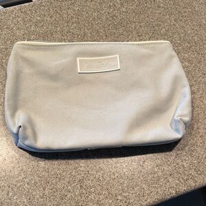 Vera Bradley XL Light Gray Cosmetic Bag